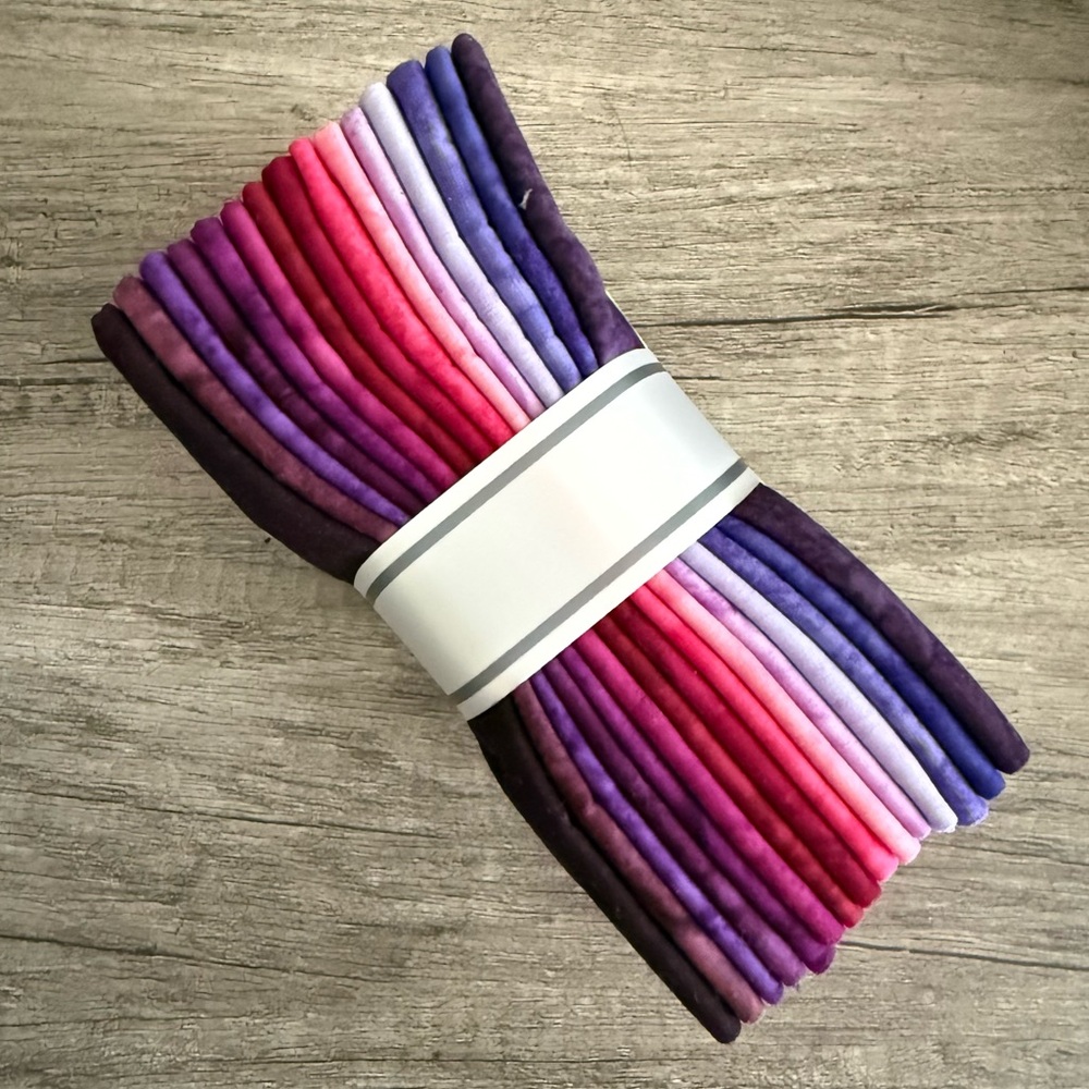 PLUM PERFECT COLORSTORY FQ-830-15 FAT-QUARTERS (15) Robert Kaufman Prisma Dyes